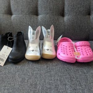 Lot of 3 Cat & Jack children's shoes size 5